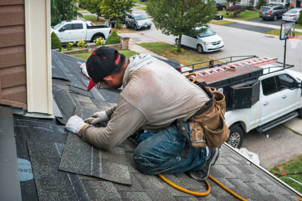 Professional Roof Replacement technician working in New Market, IA